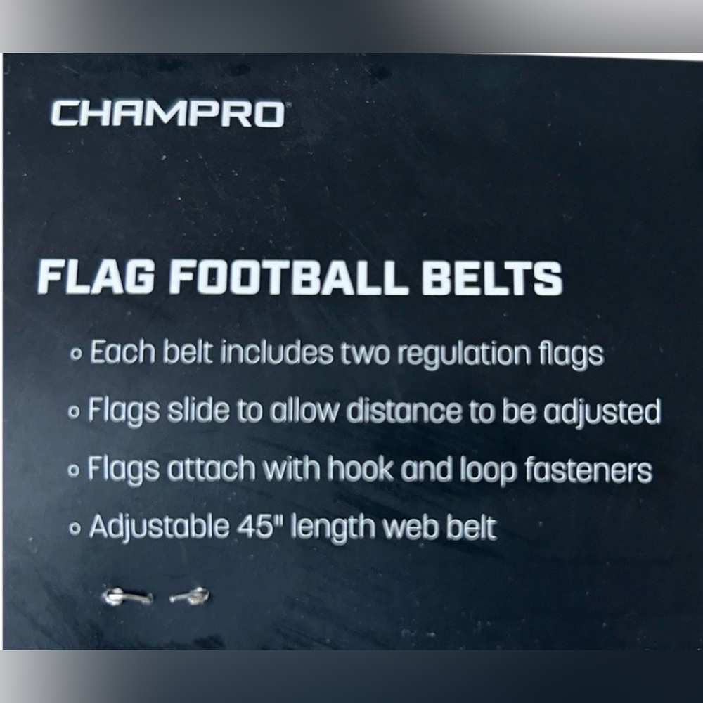 Champro Green Flag Football Belts Set of 6 - Picture 2 of 2